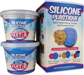 img 4 attached to 🧪 Silicone Plastique: DIY Silicone Mold Making Kit - Easy 1:1 Mix Mold Putty, 3/4 Lb - Create Strong Reusable Silicone Molds - Food Grade, Non-Toxic