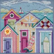 🏖️ cabana beach beaded cross stitch kit: mill hill 2018 buttons beads spring collection mh141815 logo