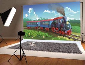 img 1 attached to Captivating GYA Stream Train Party Theme Backdrop: Perfect for Kids Train Birthday Party Photography and Adventure-themed Celebrations!