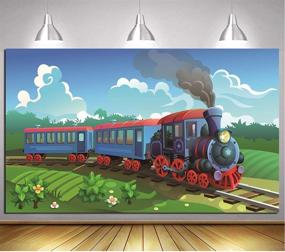 img 3 attached to Captivating GYA Stream Train Party Theme Backdrop: Perfect for Kids Train Birthday Party Photography and Adventure-themed Celebrations!