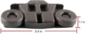 img 1 attached to 🔧 4-Pack of Protac Dishwasher Rack Rollers - Part Numbers W10195417 WPW10195417 AP4538395 PS2579553