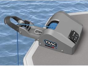 img 3 attached to Trac Outdoors Deckboat 40 AutoDeploy-G3 Electric Anchor Winch - Supports up to 40 lb. Anchors - Comes with 100-feet Pre-Wound Anchor Rope for Easy Use (69005) , Gray