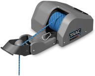 trac outdoors deckboat 40 autodeploy-g3 electric anchor winch - supports up to 40 lb. anchors - comes with 100-feet pre-wound anchor rope for easy use (69005) , gray logo