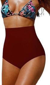 img 4 attached to 🩱 Upopby High-Waisted Swimsuit Bottoms Control Women's Clothing for Swimsuits & Cover Ups