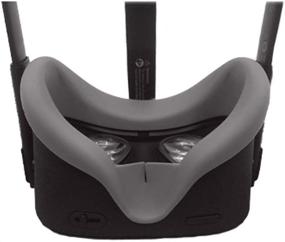 img 3 attached to 🔒 Devansi VR силиконовый чехол для Oculus Quest 1 - устойчив к поту, светонепроницаемый и защитный чехол интерфейса