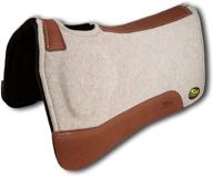 🐴 premium tan topper and chocolate wool bottom 1&#34; saddle pad for southwestern equine orthoride elite logo