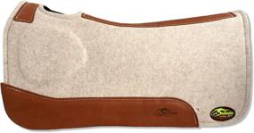 img 2 attached to 🐴 Premium Tan Topper and Chocolate Wool Bottom 1&#34; Saddle Pad for Southwestern Equine OrthoRide Elite