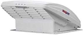 img 1 attached to Максхаир 00-05100К МаксФан: эффективный вентиляционный вентилятор с белой крышкой и удобным ручным управлением клавиатурой открытия