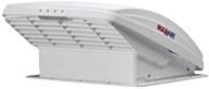 maxxair 00-05100k maxxfan: efficient ventillation fan with white lid and convenient manual opening keypad control logo