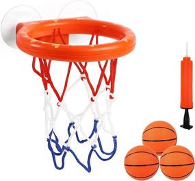 img 4 attached to 🏀 Cyfie Basketball Tub for Toddlers in the Bathroom