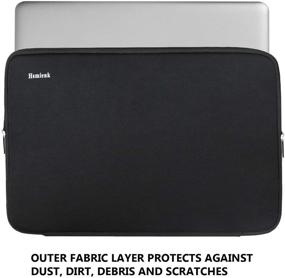 img 1 attached to 💼 Прочный ударопрочный чехол для ноутбука 15.6"-16" HP, ASUS, Lenovo, Acer - Защитный чехол-переворачивающийся портфель-сумка - Совместимо с ноутбуками, ультрабуками, хромбуками - Черный