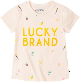 img 1 attached to 👚 Lucky Brand Graphic Reagan Whisper Girls' Clothing: Discover Stylish Tops, Tees & Blouses