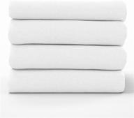 🛏️ kotton culture 1000 thread count 4 piece sheet set: premium egyptian cotton bedding for super soft, luxurious hotel-like comfort - king size, white logo