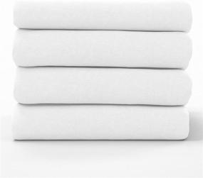 img 4 attached to 🛏️ Kotton Culture 1000 Thread Count 4 Piece Sheet Set: Premium Egyptian Cotton Bedding for Super Soft, Luxurious Hotel-like Comfort - King Size, White