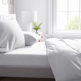 img 3 attached to 🛏️ Kotton Culture 1000 Thread Count 4 Piece Sheet Set: Premium Egyptian Cotton Bedding for Super Soft, Luxurious Hotel-like Comfort - King Size, White