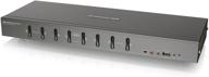 iogear 8-port rackmount dvi vga kvmp switch w/ 2x dvi-d usb kvm cables, taa compliant, gcs1108 logo