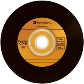 img 2 attached to Verbatim CD-R 80min 52X: 10pk Bulk Box 📀 with Digital Vinyl Surface - Assorted Colors - 97935