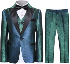 img 4 attached to Boys' Tuxedo Festive Blazer for Weddings - Suits & Sport Coats Category