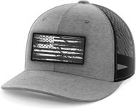 flexfit hats with american flag design from tactical pro supply logo