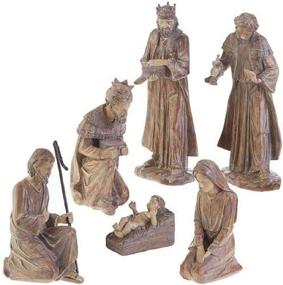 img 1 attached to RAZ Imports Carved Nativity Set