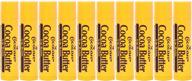 cocoa butter lip balm 0.15 oz 🍫 - set of 10: nourishing moisturizer for soft lips logo