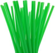 skemix 10 inch green drinking straws (pack of 250) – 0.28 inch diameter logo