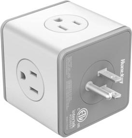 img 3 attached to 🔌 Huntkey 4-Outlet Surge Protector USB Wall Adapter with 3 USB Charging Ports - SMC007