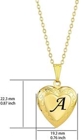 img 3 attached to Customizable Stainless-Steel Girls' Necklace with Personalized Engraving - TGLS Jewelry