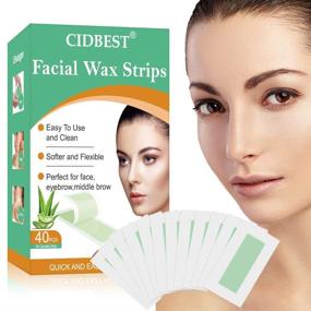 img 4 attached to 🏻 Complete Facial Waxing Kit - Convenient Hair Removal Wax Strips for Face, Eyebrows, Lips