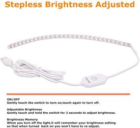 img 3 attached to 🧵 Enhance Your Sewing Experience with Sewing Machine Light, 30 LED Lighting Strip Kit in Cold White 6000k – Includes Touch Dimmer and USB Power - Fits All Sewing Machines (2 Pack)