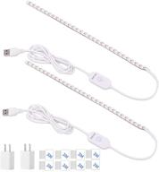 🧵 enhance your sewing experience with sewing machine light, 30 led lighting strip kit in cold white 6000k – includes touch dimmer and usb power - fits all sewing machines (2 pack) logo