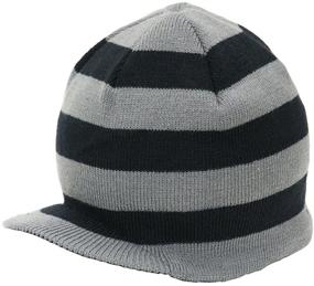 img 3 attached to Born Love Stripe Visor Beanie Boys' Accessories
