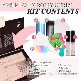 img 3 attached to 💫 Набор для поднятия ресниц Amber Lash x Rolly Curly: идеальное профессиональное сочетание для перманентной завивки ресниц и ламинирования бровей всего за 10 минут