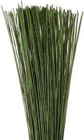 img 1 attached to 🌺 Juvale Dark Green Floral Stem Wire 16 inches - Ideal for Flower Arrangements and DIY Crafts (Pack of 300)