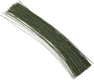 🌺 juvale dark green floral stem wire 16 inches - ideal for flower arrangements and diy crafts (pack of 300) logo