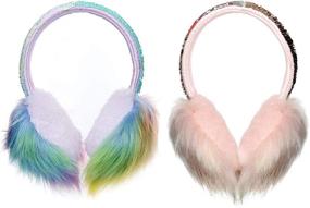 img 3 attached to 🎁 Adorable Flip Sequin Ear Muffs for Girls – Perfect Christmas Gifts for Daughters, Granddaughters and Nieces (4-15 Years)