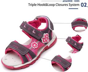 img 2 attached to Ahannie Outdoor Summer Sandals: Stylish and Comfortable Toddler Boys' Shoes For Adventures