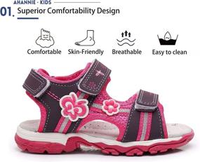 img 3 attached to Ahannie Outdoor Summer Sandals: Stylish and Comfortable Toddler Boys' Shoes For Adventures