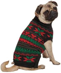 img 3 attached to Black Zack & Zoey Classic Holiday Pet Sweater