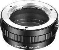 📸 neewer lens mount adapter: connect minolta md mc lens to sony nex e-mount camera a7, a6000, and more! logo