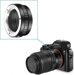 img 2 attached to 📸 Neewer Lens Mount Adapter: Connect Minolta MD MC Lens to Sony NEX E-Mount Camera A7, A6000, and More!