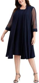 img 2 attached to R M Richards 2 Pc Tier Dress Women's Clothing