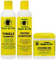 ultimate hair care set: jamaican mango & lime tingle shampoo + protein conditioner + locking gel (8 oz + 6 oz) - 12444 logo