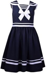 img 2 attached to 👗 Nautical Charm: Explore Bonnie Jean's Cute Girls' Clothing Collection