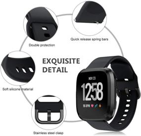 img 2 attached to Junboer Compatible With Fitbit Versa/Versa 2/Fitbit Versa Lite Watch Band