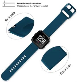 img 1 attached to Junboer Compatible With Fitbit Versa/Versa 2/Fitbit Versa Lite Watch Band