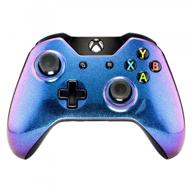 💜 revamp your xbox one controller with extremerate's custom chameleon purple blue glossy top shell case replacement kit logo