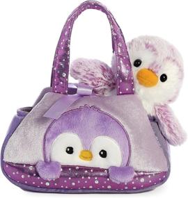 img 2 attached to 🐾 Aurora Pom Pom Purple Pet Carrier - Ideal for Small Pets - 7 Inch Carrier