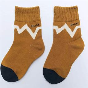 img 2 attached to 🧦 JEIIN Boys Fashion Cotton Crew Socks for Kids - Four Seasons Socks (5 Pairs Fashion Sock)