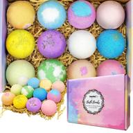 bath bombs christmas gifts for women - imazing 12 pcs handmade &amp; natural bath bombs, ideal for luxurious bubble bath cosmetics, special gifts set for women, wife, mom, kids, sister, girlfriend, girls, couples logo